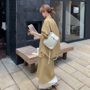 慵懒风衬衫外套撞色拼接半裙套装2C119-1026-P195-K318图片