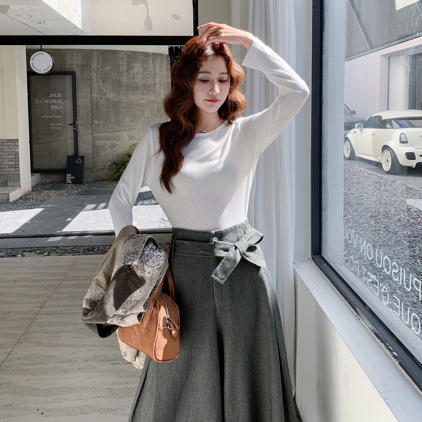 设计感流行打底阔腿裤套装女2025秋季新款高级感减龄气质三件套,女装套装/套裙,2C119