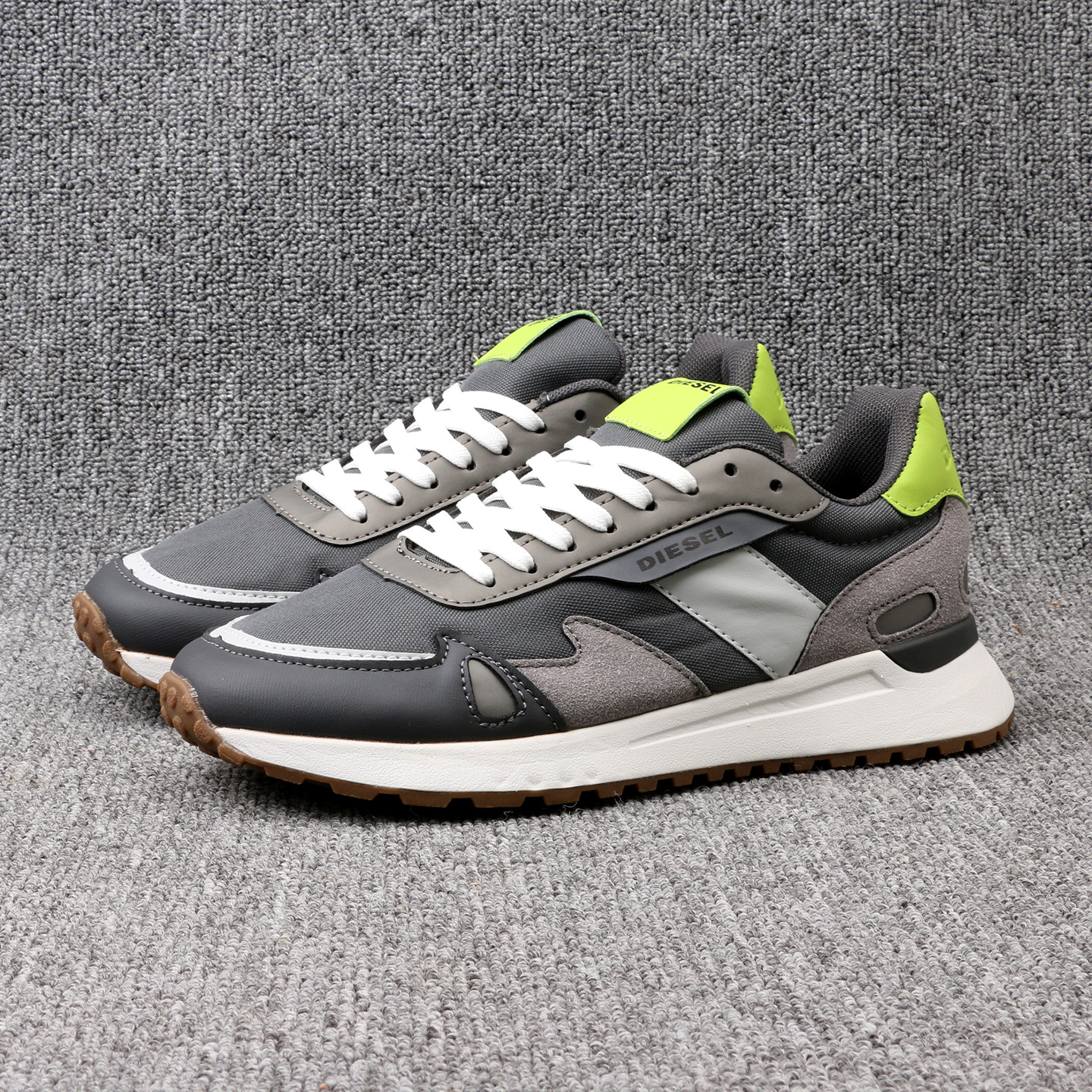 岩乐男鞋春季2025新款休闲旅游鞋子潮鞋百搭软底阿甘鞋男士运动鞋