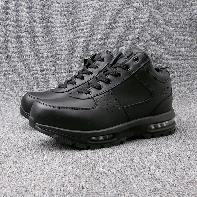 出口外贸男士真皮运动鞋休闲防泼水 橡胶耐磨大底气垫鞋 系带春秋