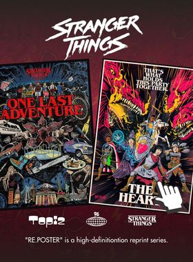 复古怪奇物语美剧海报装饰画家用收藏卧室壁画Stranger Things