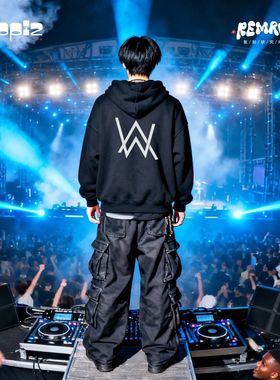 嘉豪舞团同款战衣衣服口罩连帽卫衣秋冬儿童艾伦沃克Alan Walker