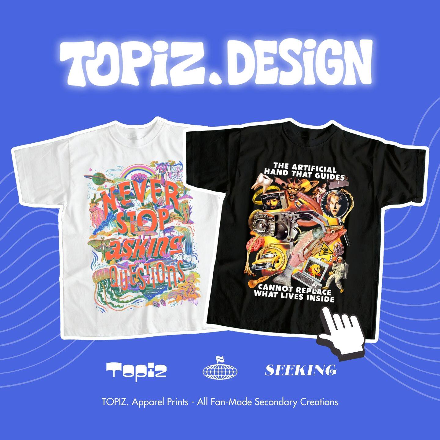 Artist Vintage美式复古短袖T恤男女宽松大码纯棉摇滚涂鸦 TOPIZ