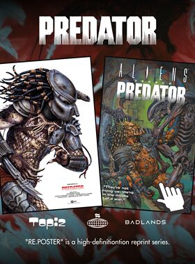 PREDATOR铁血战士异形AVP电影MONDO海报有框装饰挂画收藏微喷版画