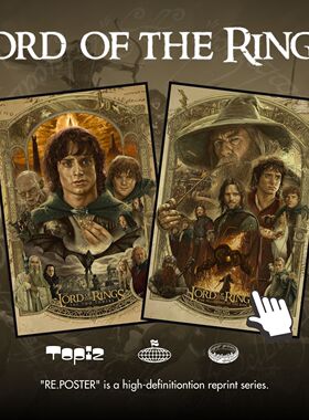 The Lord of the Rings 魔戒指环王霍比特人万智牌有框印刷装饰画