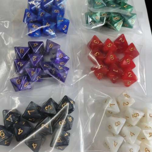 8面骰子骰秀设计菱形八面透明