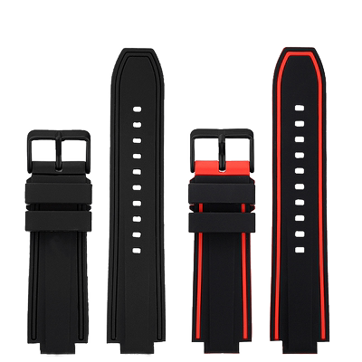 适配西铁城适中硅胶表带哑光