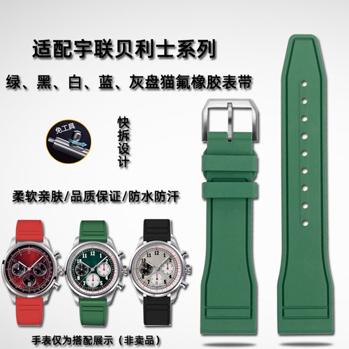 适配宇联贝利士适中氟橡胶表带
