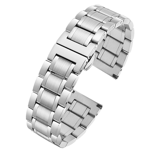 卡特文适配浪琴精钢表带名匠月相男女L2.673.4 L2.793.4  20 21mm