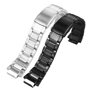 改装手表带适配卡西欧G-SHOCK替换钢带手表配件GST-B200系列男士