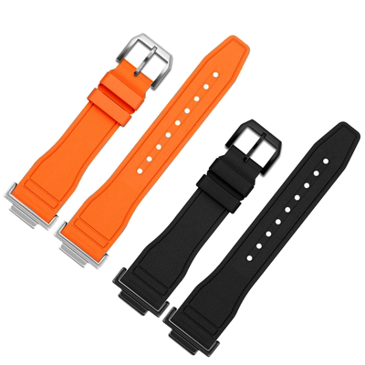 适配手表带卡西欧氟橡胶