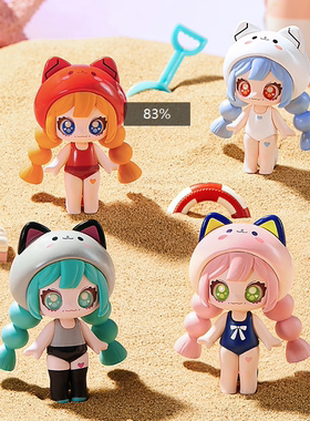 正版HOLA多巴胺猫猫iconbox系列萌粒盲盒摆件手办礼物潮流玩具女