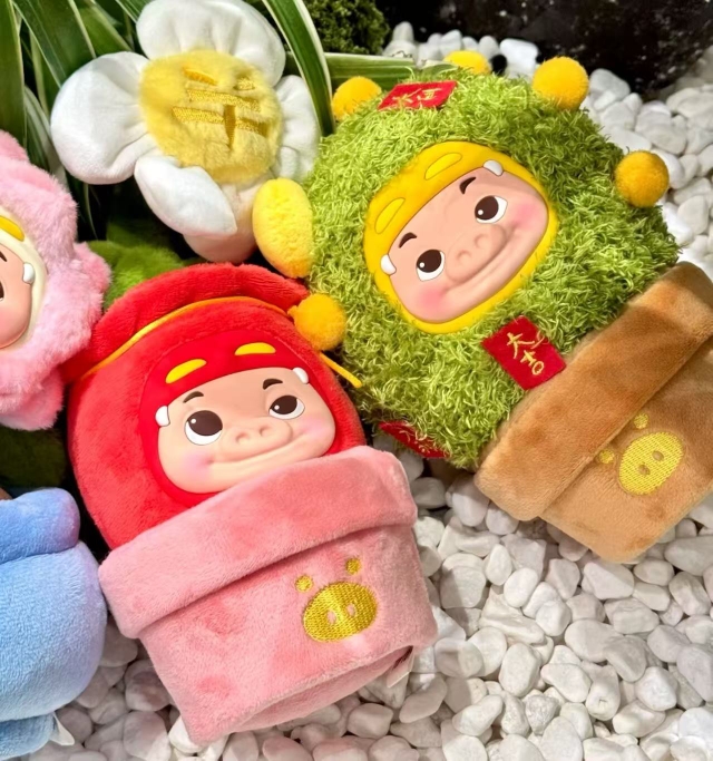 TOPTOY猪猪侠植物盆栽系列盲盒毛绒玩偶办公桌面摆件女生生日礼物