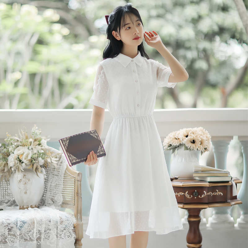 Real French retro niche dress