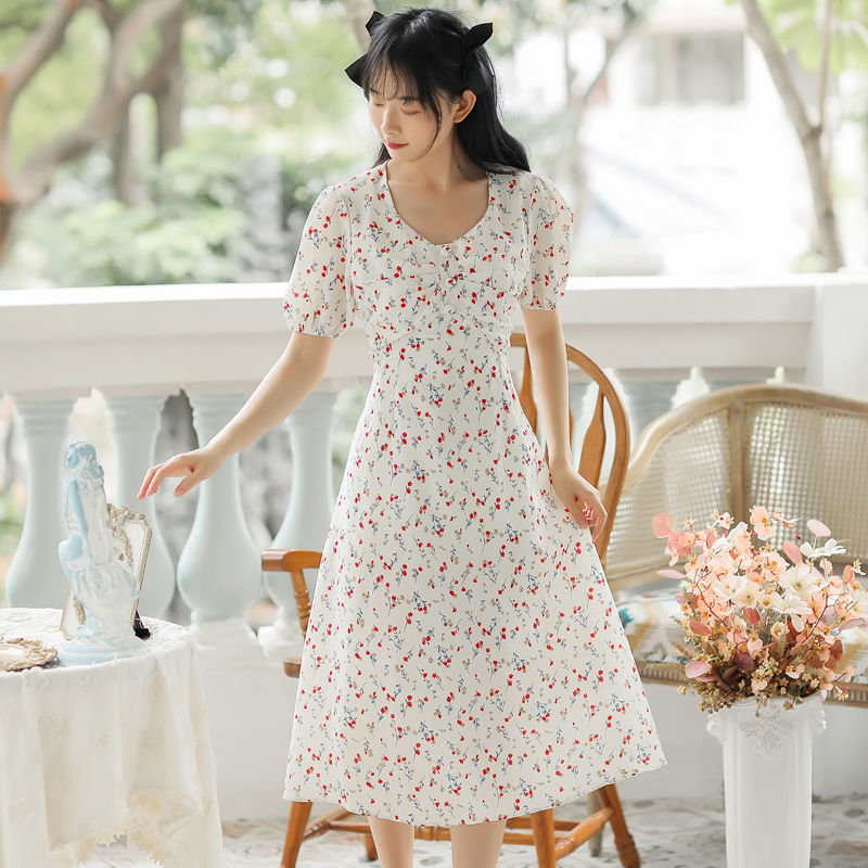 Real French Vintage Floral Dress