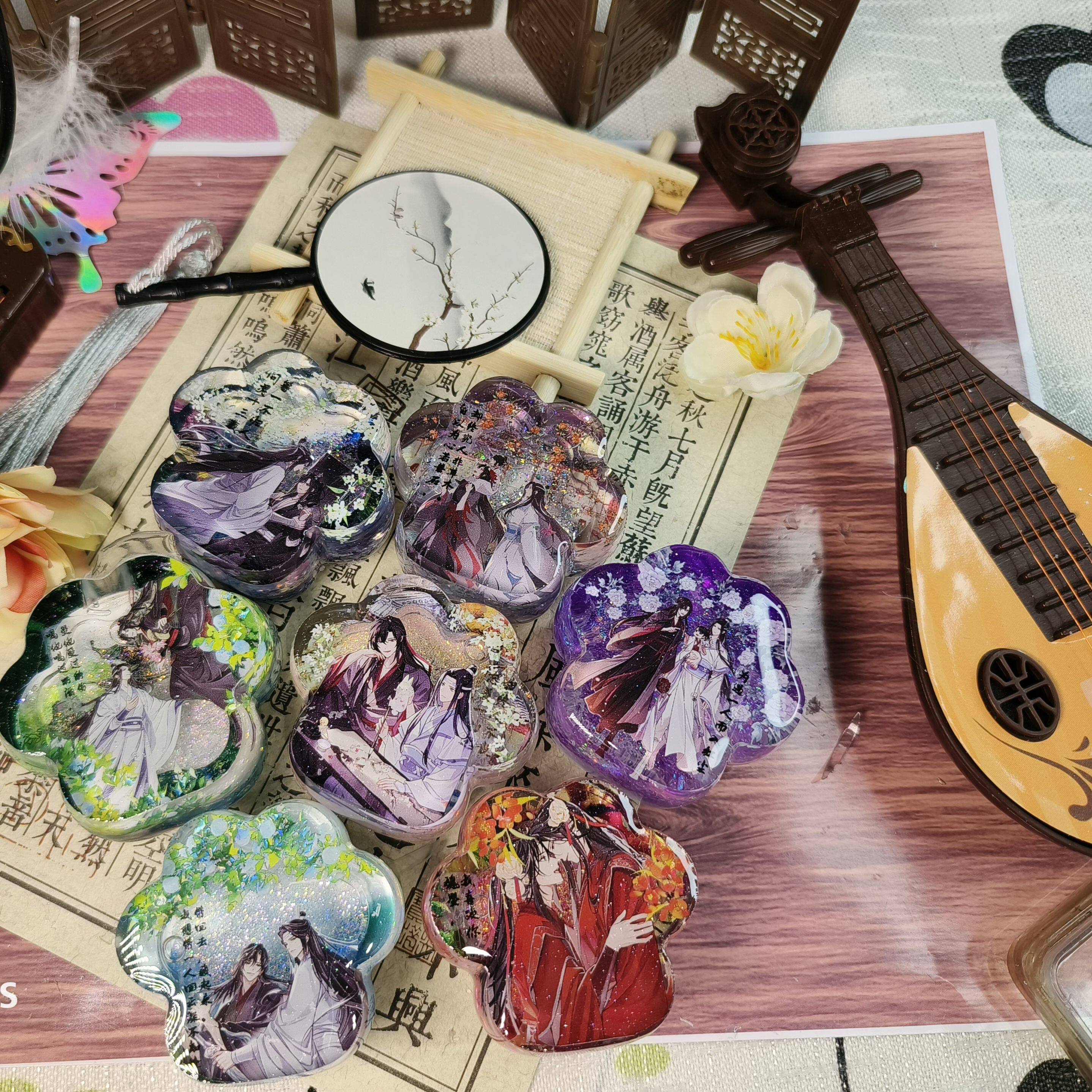 魔道祖师动漫周边纯手工滴胶挂件动漫水杯/居家/百货