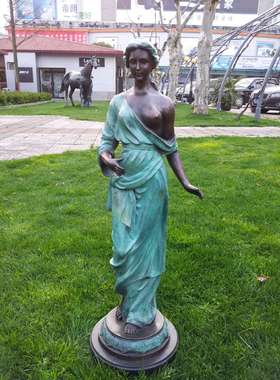 少女宾馆艺术品摆件家居装饰