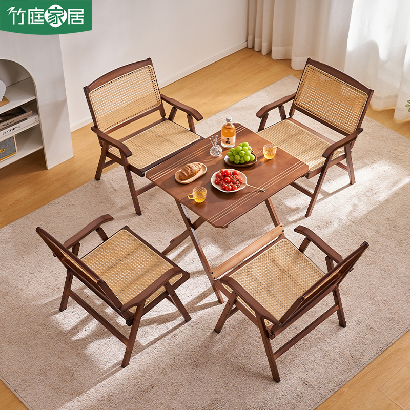 折叠方桌休闲桌户外露营桌椅组合