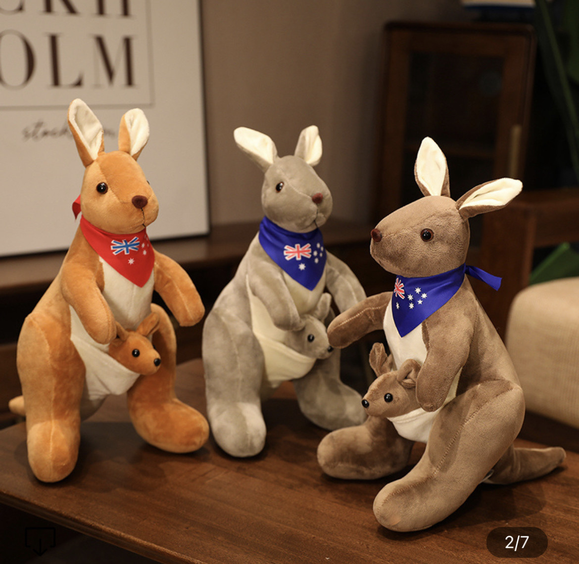 澳大利亚小袋鼠宝宝母子玩偶儿童毛绒玩具布娃娃公仔布偶摆件动漫,玩具/童车/益智/积木/模型,毛绒/玩偶/公仔/布艺类玩具,淘宝优惠券,粉丝福利购,淘宝优惠卷