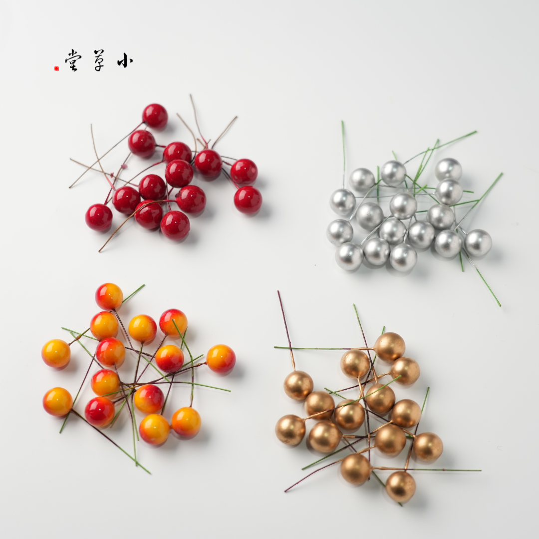 【仿真果子】仿真植物手工diy材料圣诞树花环布景装饰道具冰箱贴