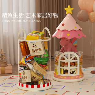 零食礼物盒收纳桶神器空盒子六一儿童节抱抱桶幼儿园透明包装盒女