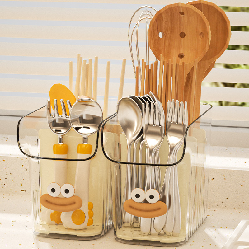 筷子筒家用厨房创意分格筷子收纳盒可沥水勺子餐具筷子笼置物架子,餐饮具,餐具笼/架,淘宝优惠券,粉丝福利购,淘宝优惠卷