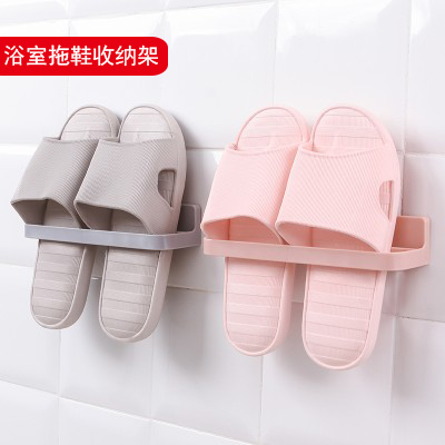 浴室墙壁挂免打孔浴室门后拖鞋架