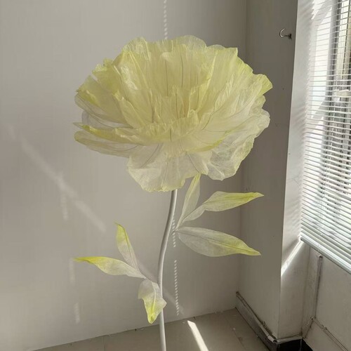 大型摆件花牛奶棉材质芍药花