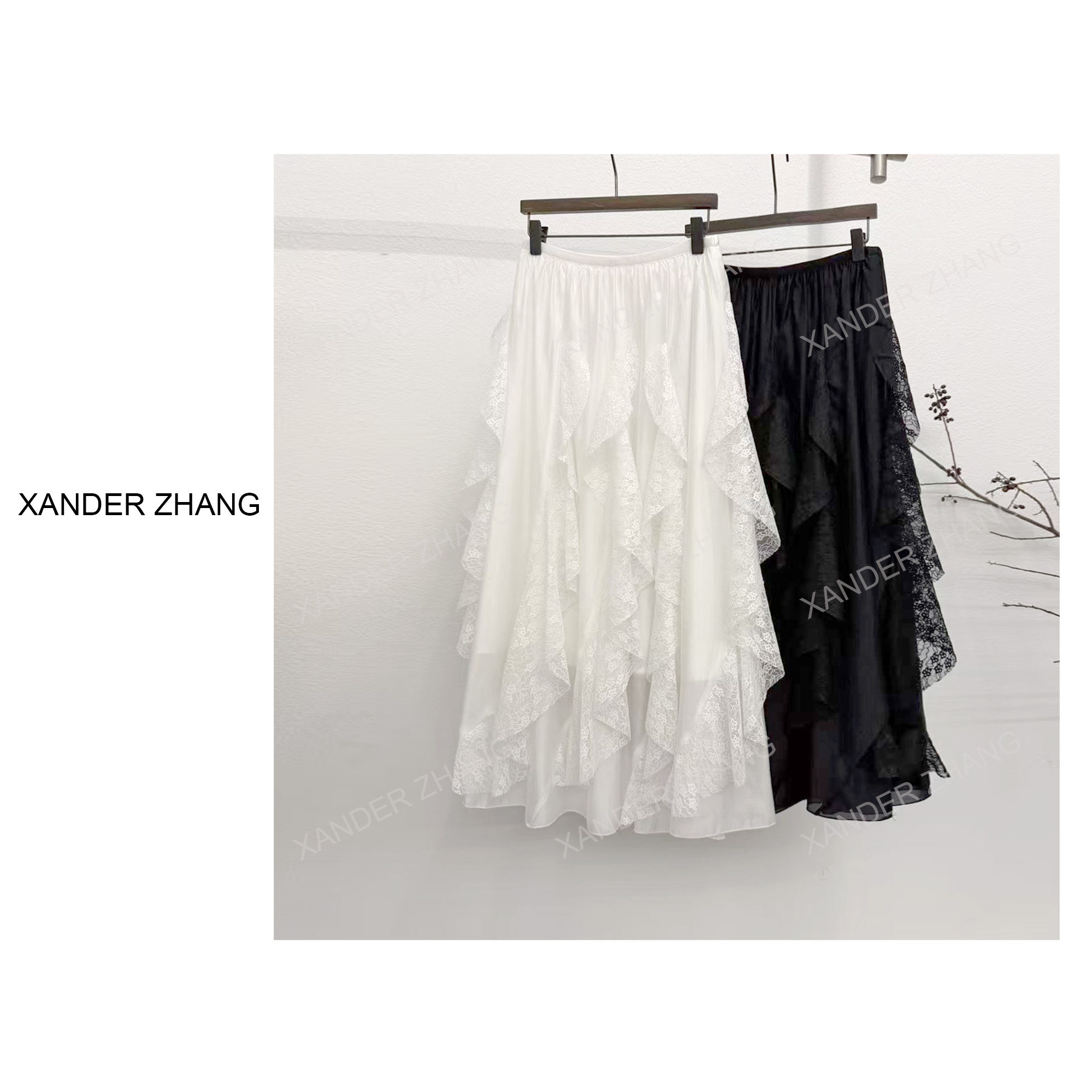 法式设计感不规则蕾丝荷叶边仙女半裙YBH1K036百搭氛围感,女装/女士精品,半身裙,淘宝优惠券,粉丝福利购,淘宝优惠卷