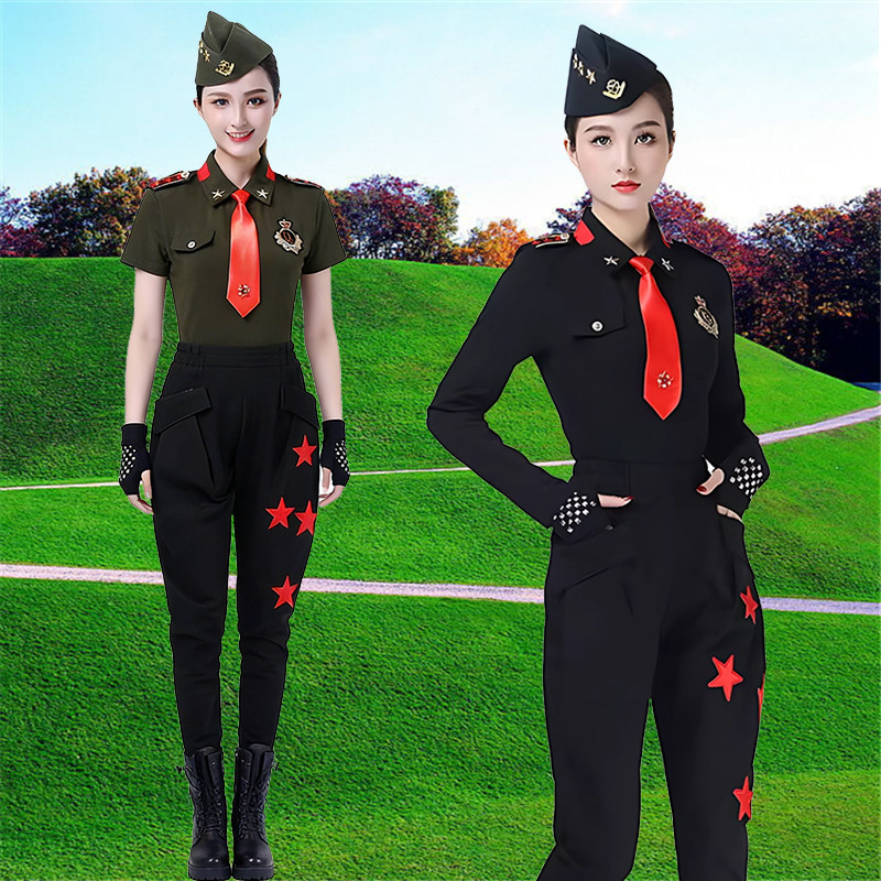 水兵舞女款广场舞演出套装
