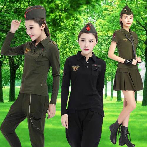 新款水兵舞服装女春秋广场舞套装