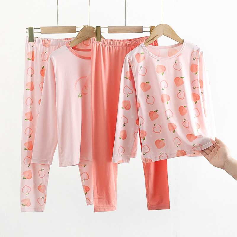 莫代尔家居家服中大童长袖秋衣秋裤套儿童睡衣女童春秋夏季薄款,童装/婴儿装/亲子装,家居服套装,淘宝优惠券,粉丝福利购,淘宝优惠卷