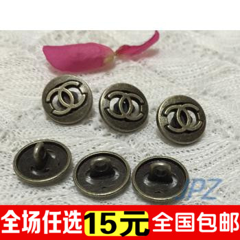 特惠男女款衬衫钮扣高档金属袖扣古铜色高脚复古扣手缝扣纽扣专卖