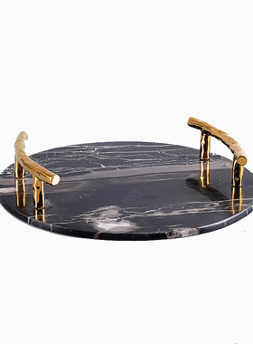 金属大理石装饰现代家居摆件