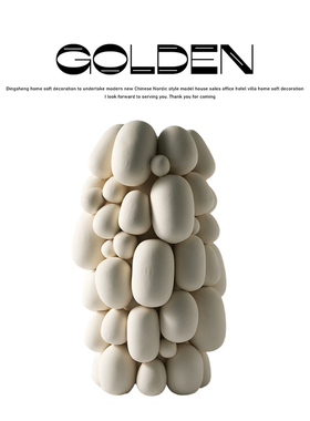 陶瓷工艺品艺术抽象造型动物人形摆件样板间客厅售楼部展厅软装饰