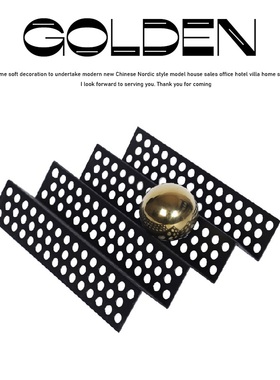 现代简约轻奢屏风摆件摆设