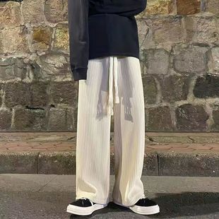 清仓捡漏灯芯绒卫裤 男宽松直筒ins潮流阔腿裤 秋冬季 加绒休闲长裤