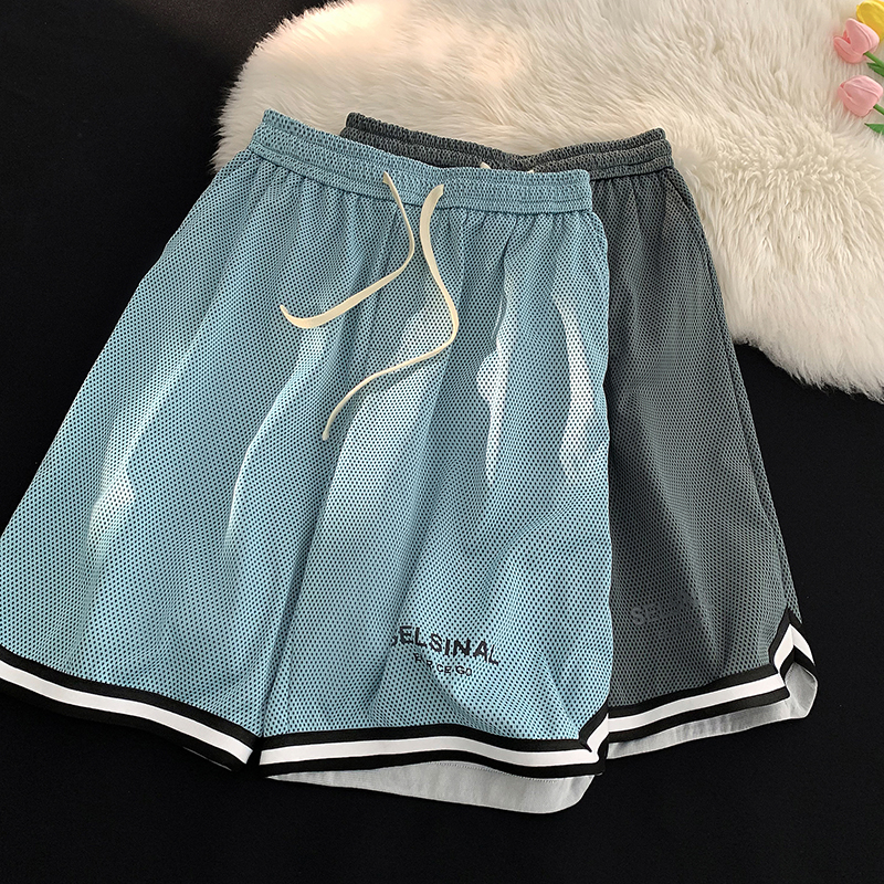 清仓捡漏外贸撤回美式短裤男夏季薄款冰丝宽松休闲沙滩运动五分裤