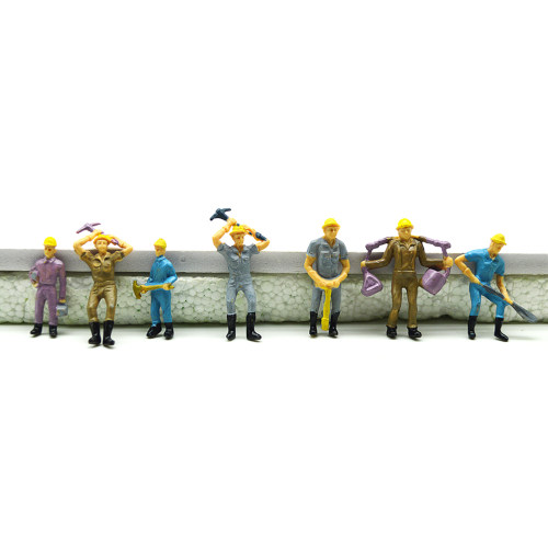 25个促销 沙盘建筑材料 1:87 1:50多造型彩色 铁路工人小人模型 - 封面