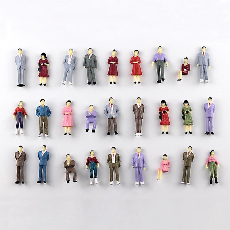 10/30个沙盘建筑模型仿真小人1:50迷你人偶diy手工彩色场景玩具人,模玩/动漫/周边/娃圈三坑/桌游,场景/建筑模型,淘宝优惠券,粉丝福利购,淘宝优惠卷