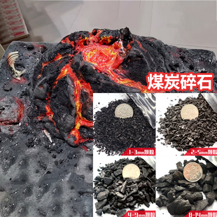 煤渣碎石材料沙盘场景矿石瓦砾火车铁路地台改造diy布景