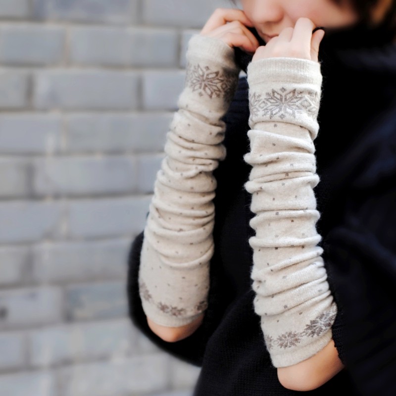 圣诞秋冬女加长款无指保暖手臂套袖套千鸟格兔羊毛半指手套假袖子,服饰配件/皮带/帽子/围巾,手套,淘宝优惠券,粉丝福利购,淘宝优惠卷