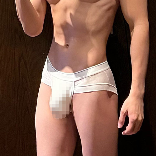 男士超薄冰丝网纱性感三角裤透气