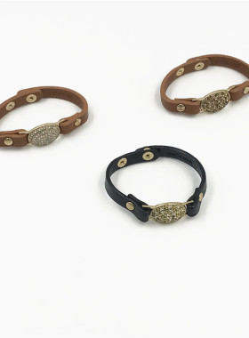 欧美风韩国满钻学生百搭手环