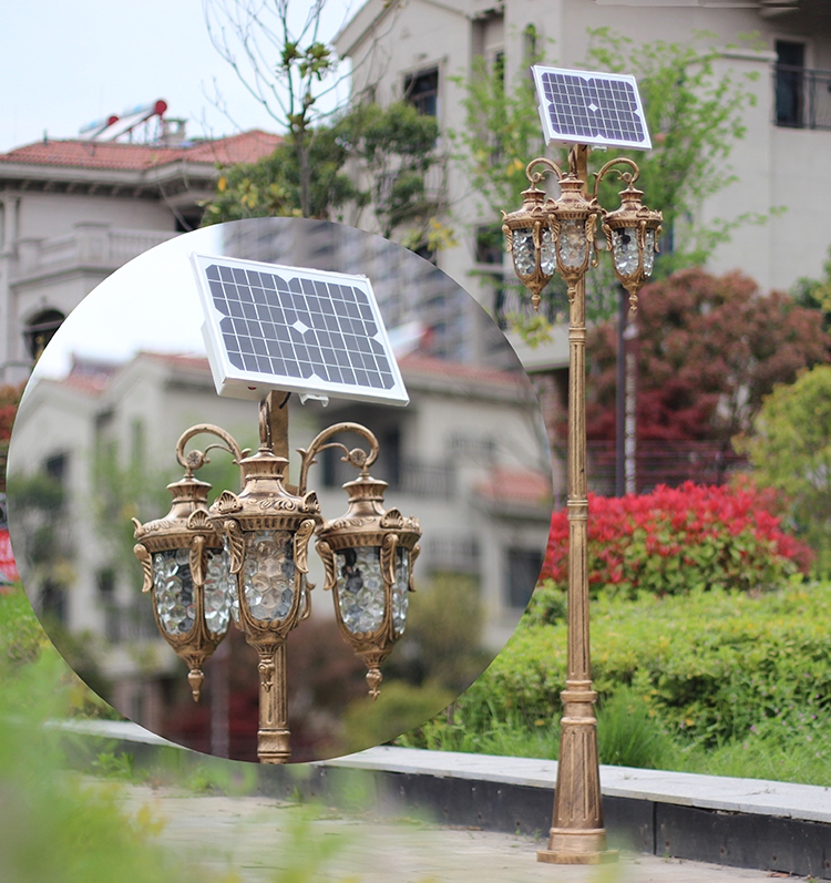 太阳能户外灯防水庭院灯led路灯景观灯院子花园灯别墅新农村家用-封面