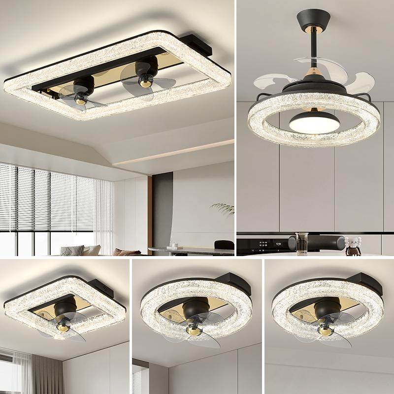 风扇灯2026新款客厅主灯家用一体吊灯现代简约意式创意大气吊扇灯