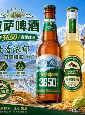 拉萨啤酒青稞长发酵330ml*24