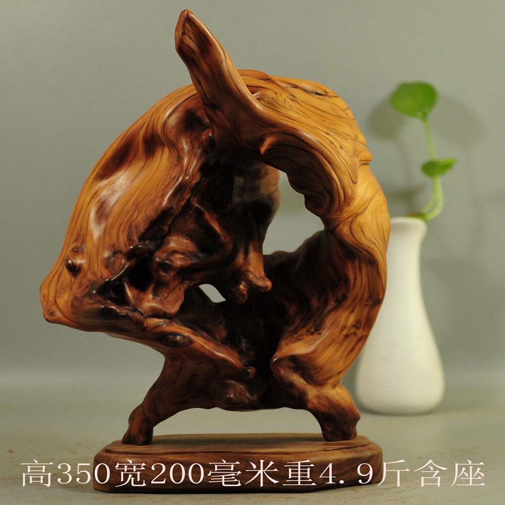 崖柏根雕摆件禅意随形笔挂工艺品镇宅笔架珠串架笔筒茶台红白料