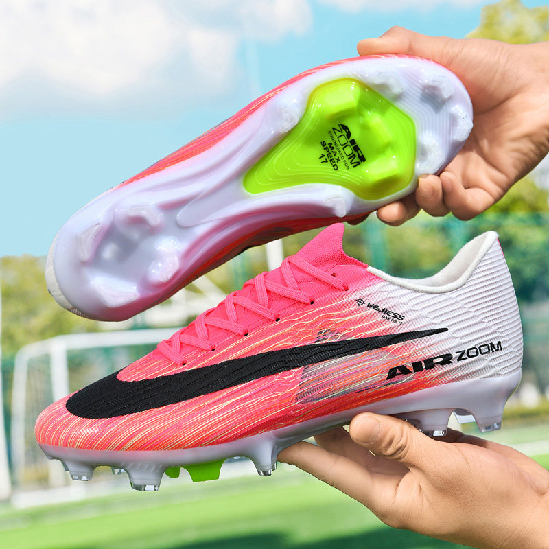 威杰狮新款刺客17低帮足球鞋男女碎钉ag长钉足球训练比赛鞋青少年