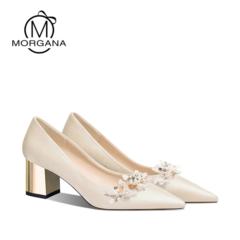 茉嘉娜婚鞋不累脚高跟鞋